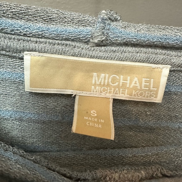 MICHAEL KORS | Ladies Striped Long Lightweight Hoodie - Picture 2 of 6